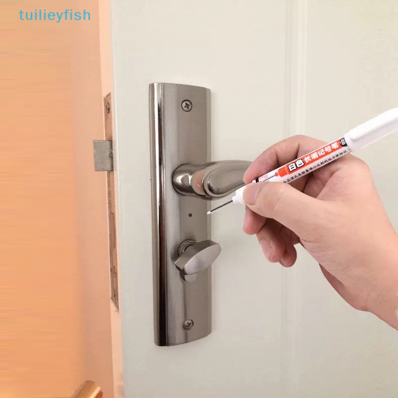 Tialieyfish Bút Đánh Dấu Lỗ Sâu Lỗ Dài 20mm Màu Trắng Đa Năng Trang Trí Nhà Tắm ih