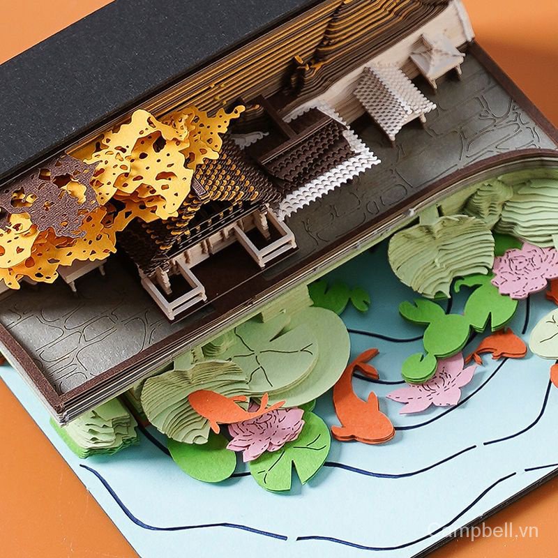 Lịch Giấy Ghi Chú 3d Phong Cách Trung Hoa Sáng Tạo