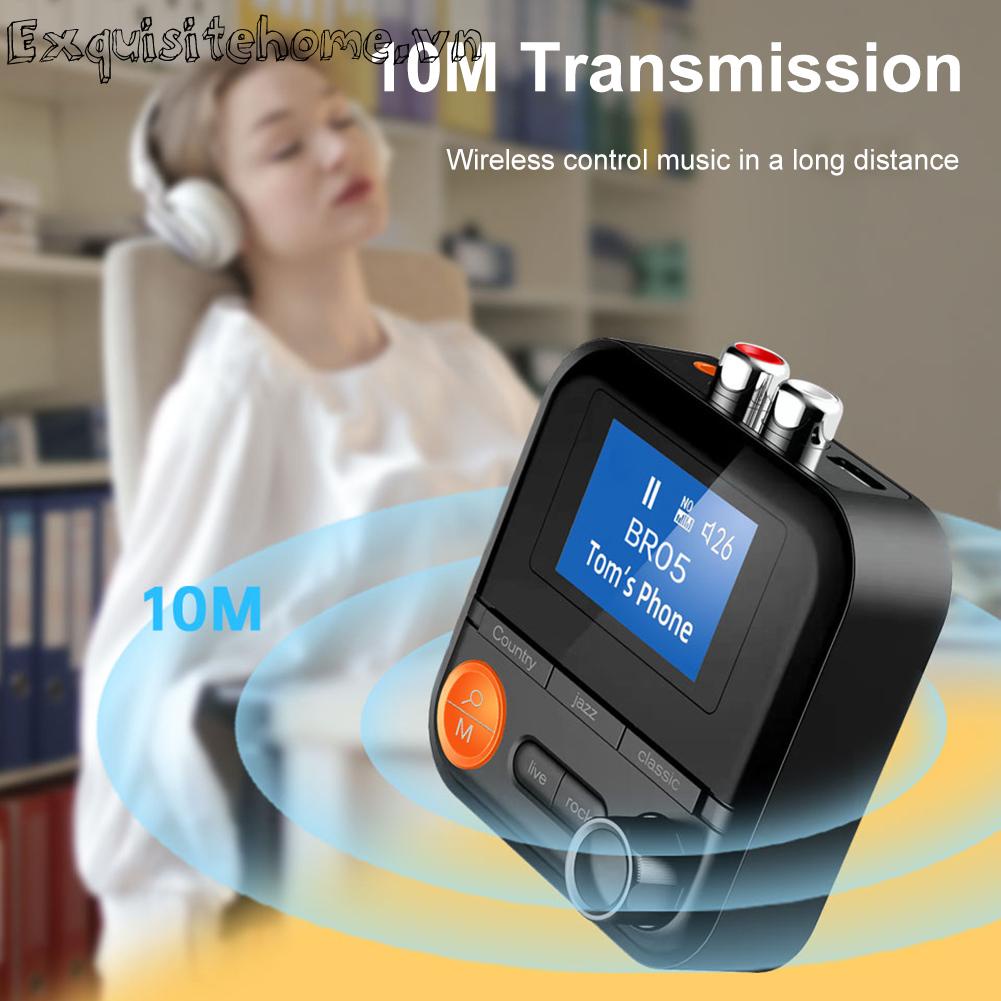 Thiết Bị Truyền Nhận Tín Hiệu bluetooth 5.2 aux 2rca tf Cho tv / Máy Tính