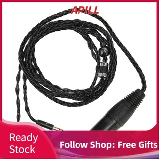 Apill 4 pin xlr nam sang dual cáp tai nghe 3.5 mm cho arya sundara ananda he400se mdr z7 z7m2 z1r d7200 hot