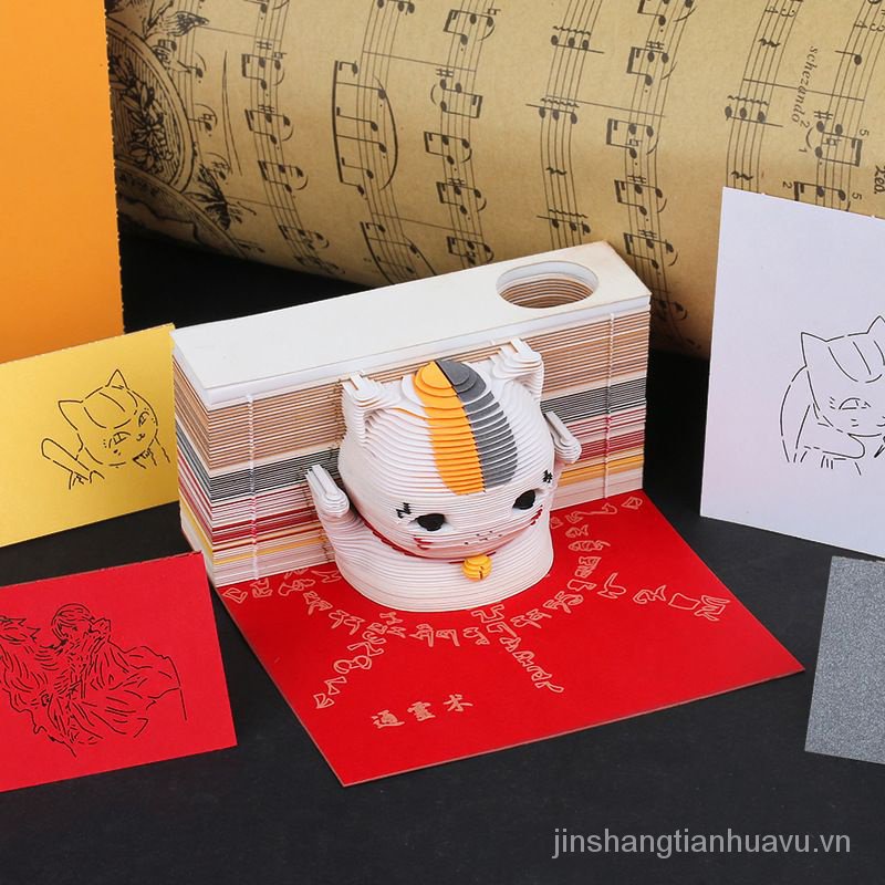 Giấy note Ghi Chú Họa Tiết Ngôi Nhà Cây 3d Sáng Tạo