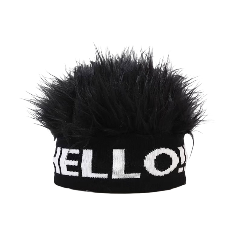 Mũ Đội Có Tóc Giả hip hop Đường Phố Dễ Thương Thời Trang Mùa Đông 2023 Cho Bé Trai / Gái
