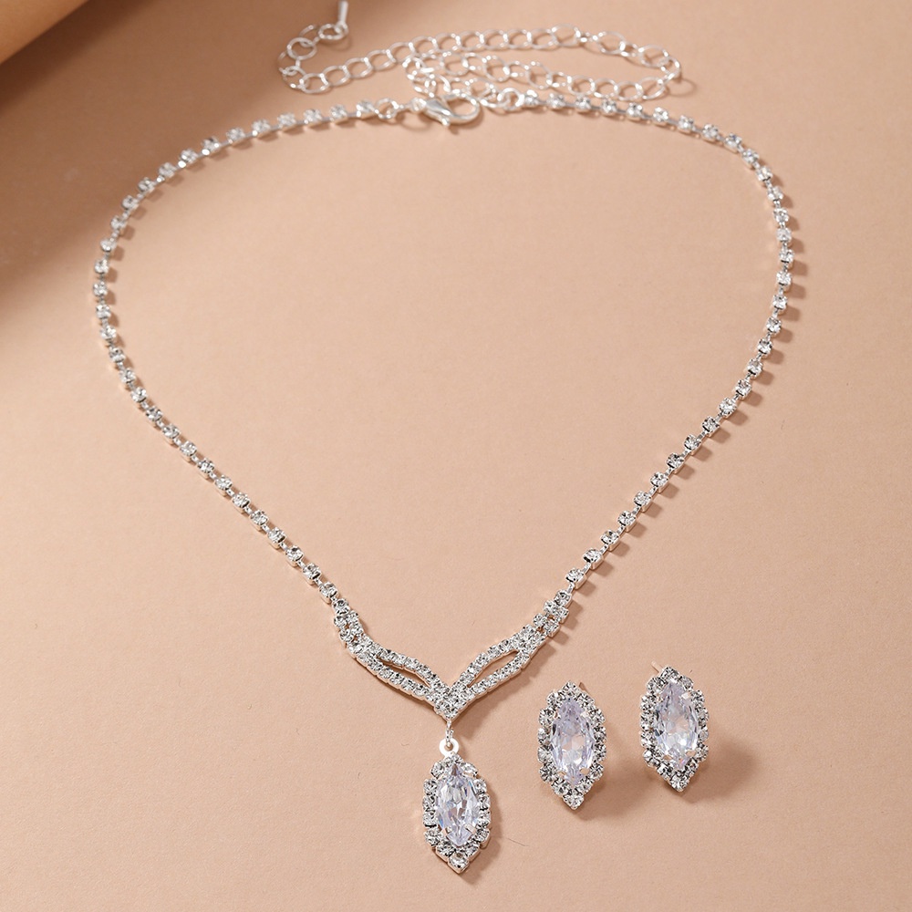 Vòng cổ Mặt Hình Giọt Nước Mắt Thiên Thần Đính Đá zircon