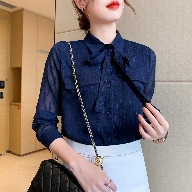 Áo Sơ Mi chiffon Tay Dài Thời Trang Mùa Thu Cho Nữ