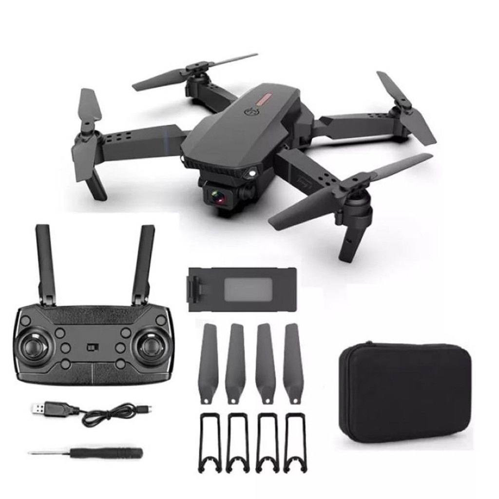 Flycam wifi E88 PRO có camera, pin trâu 1800mAh tặng túi đựnġ