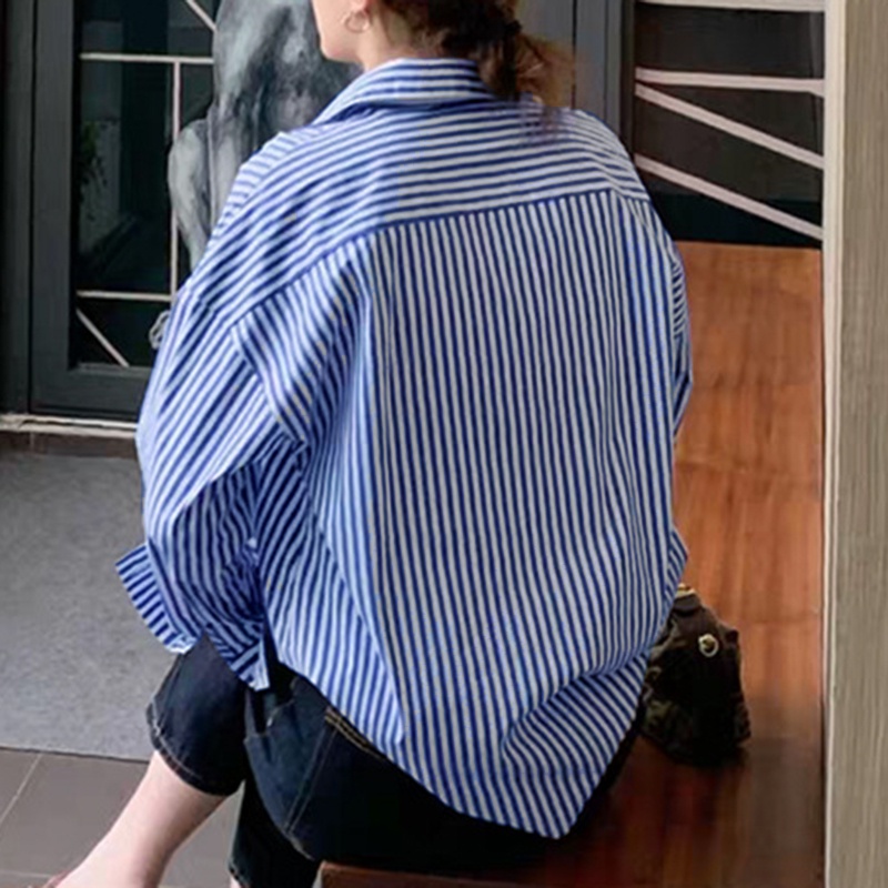 Zanzea Áo Sơ Mi Nữ Dài Tay Cổ Bẻ Thời Trang Hàn