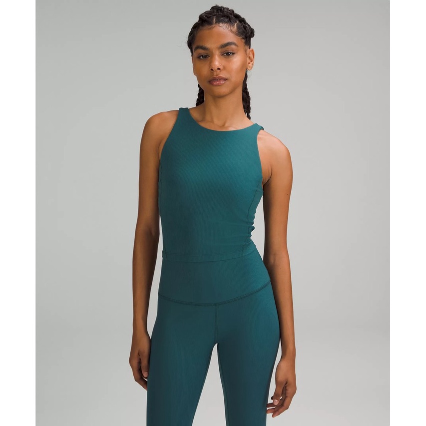 Áo Lulu Align Ribbed High-Neck Tank Áo thể thao yoga, gym, pilates