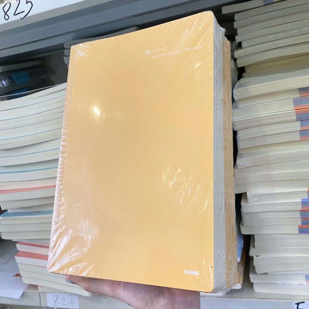 Vở tập viết giấy chấm dot 100gsm tiện lợi 80/120/200 trang may dán gáy B5 KLONG