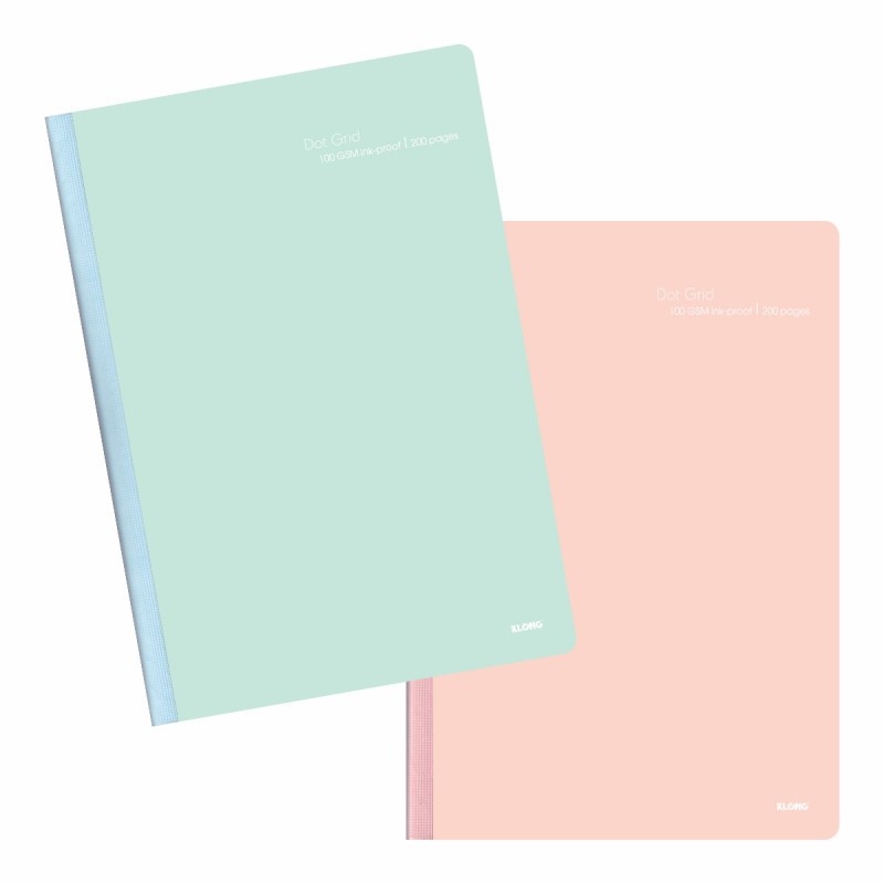 Vở tập viết giấy chấm dot 100gsm tiện lợi 80/120/200 trang may dán gáy B5 KLONG