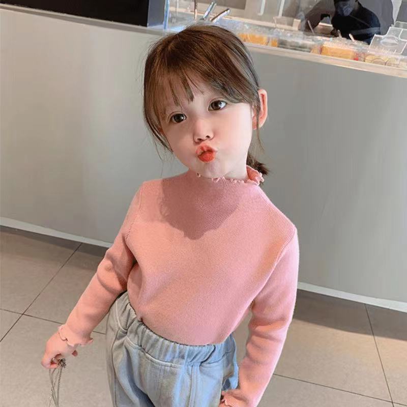 Áo Thun Tay Dài Co Giãn Thời Trang Cho Bé Gái