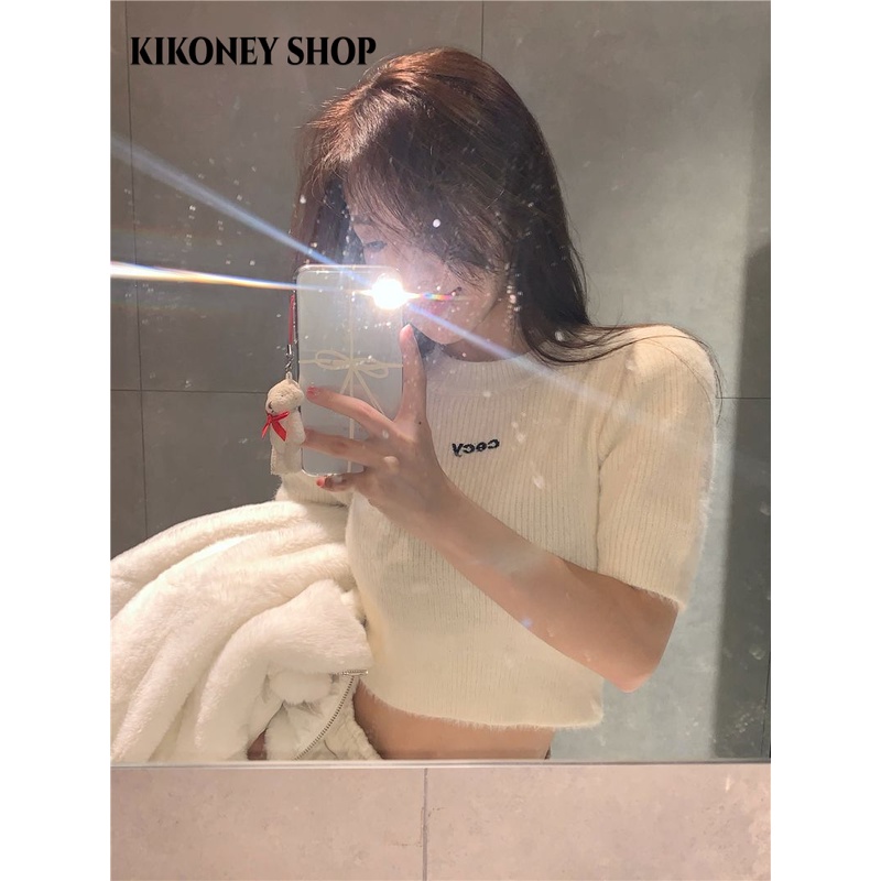 KIKONEY SHOP Áo Len áo khoác cardigan hàn quốc WXF2390VWN 37Z230912