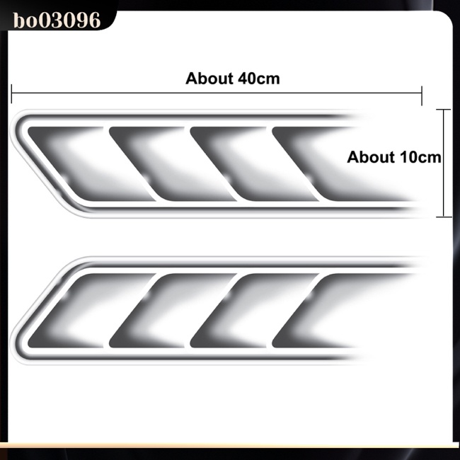 1 Bộ Sticker 3d Dán Trang Trí Lỗ Thông Gió Xe Hơi