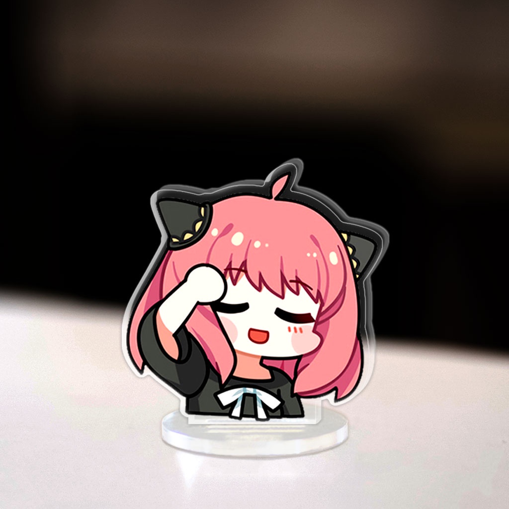 Mô hình Mini Anya Forger Loid Yor Standee Chibi Anime Manga Spy x family trang trí góc học tập cao 3cm