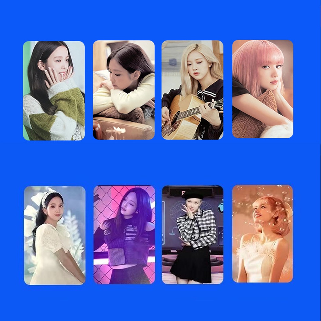 Set 4 Tấm Ảnh lomo Card Nhóm Nhạc Blackpink kpop jennie jennie jisoo lisa rose lomo
