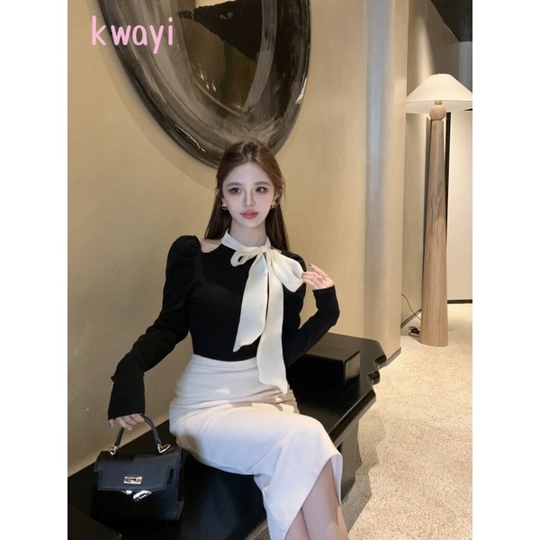 Áo sơ mi SHIHUIFEI WXF239173D 37Z230915 phong cách Hàn Quốc thời trang thanh lịch dành cho nữ