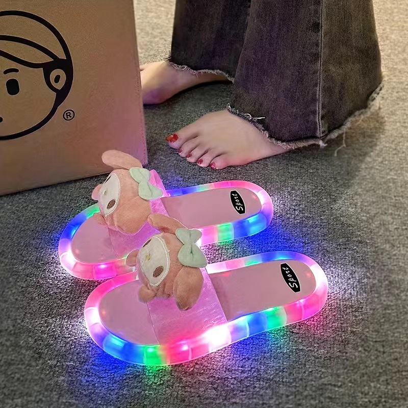 Dép Chống Trượt Có Đèn LED Phát Sáng Thời Trang Mùa Hè Cho Nữ