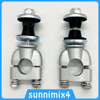 2x kẹp tay lái xe máy bằng kim loại 7 / 8 "bar xe máy