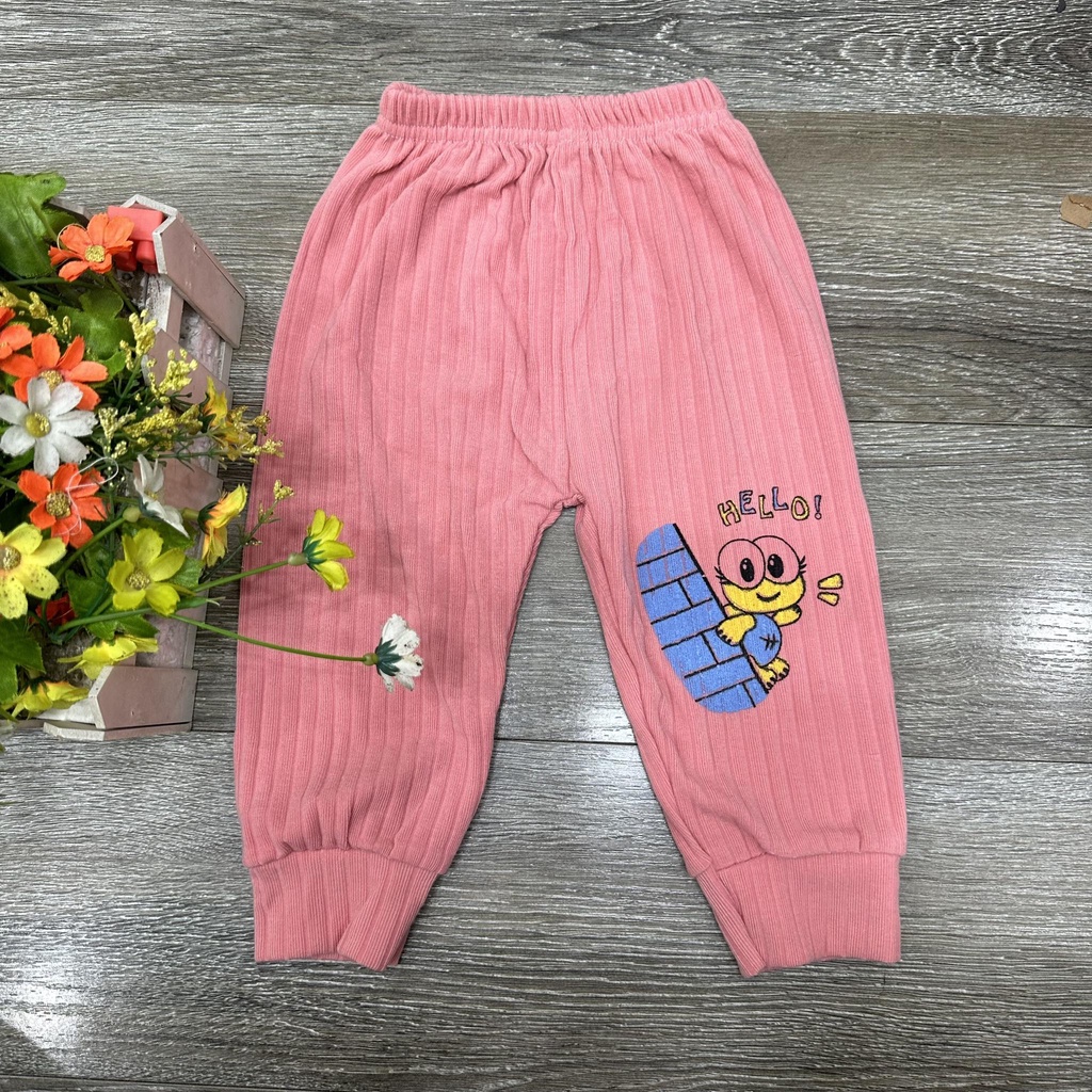 Quần dài len tăm hình thú cho bé trai, bé gái