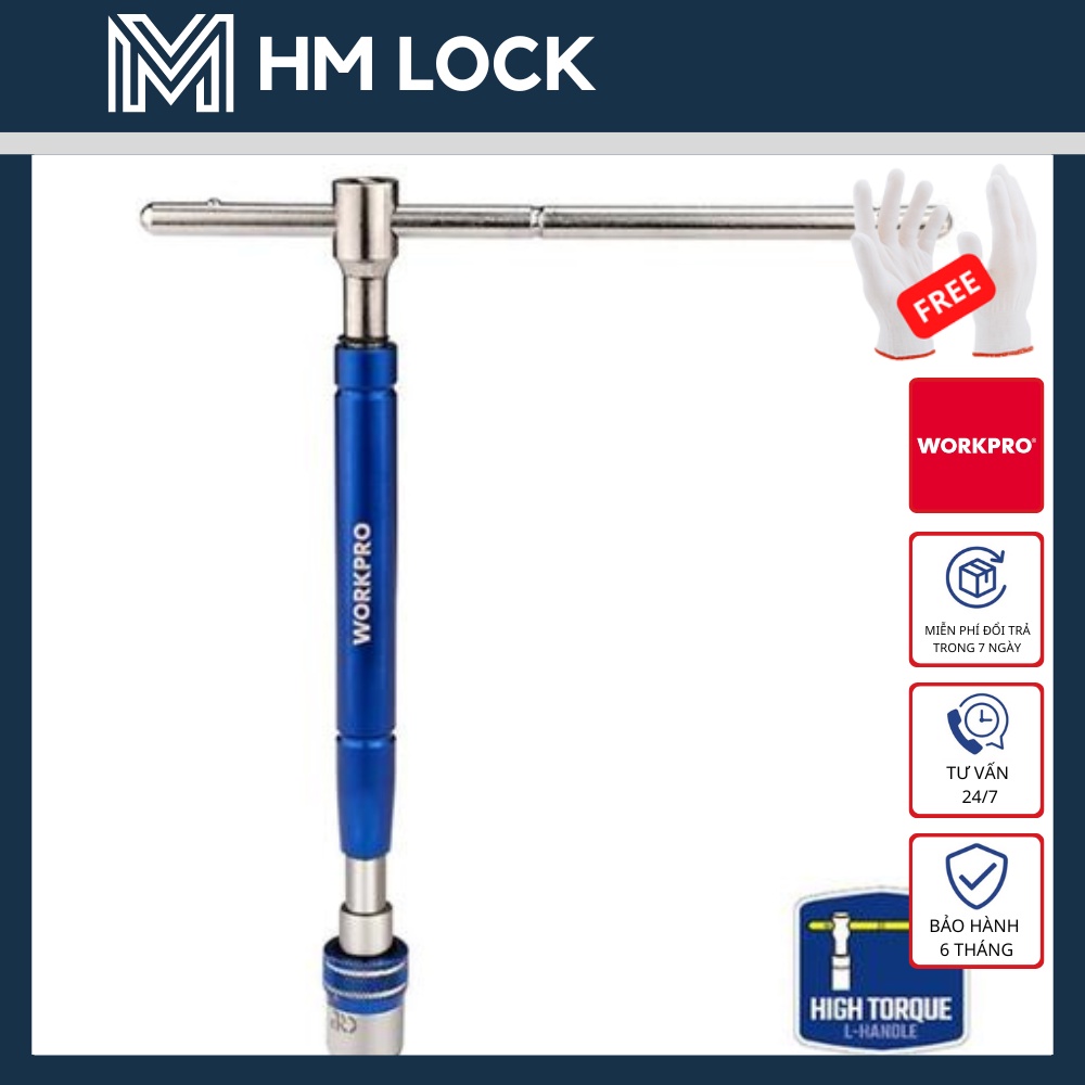 CẦN NỐI VÍT CHỮ T 1/4 INCH, 3/8 INCH WORKPRO - HÀNG CHÍNH HÃNG - WP275016