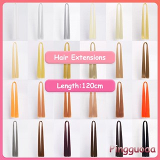  【Manmei 120cm Long Colorful Synthetic Hair Hairpiece Hair Extensions High Temperature Fiber Hairpiece for Cosplay Wigs Girls Rainbow Hair Bulk 