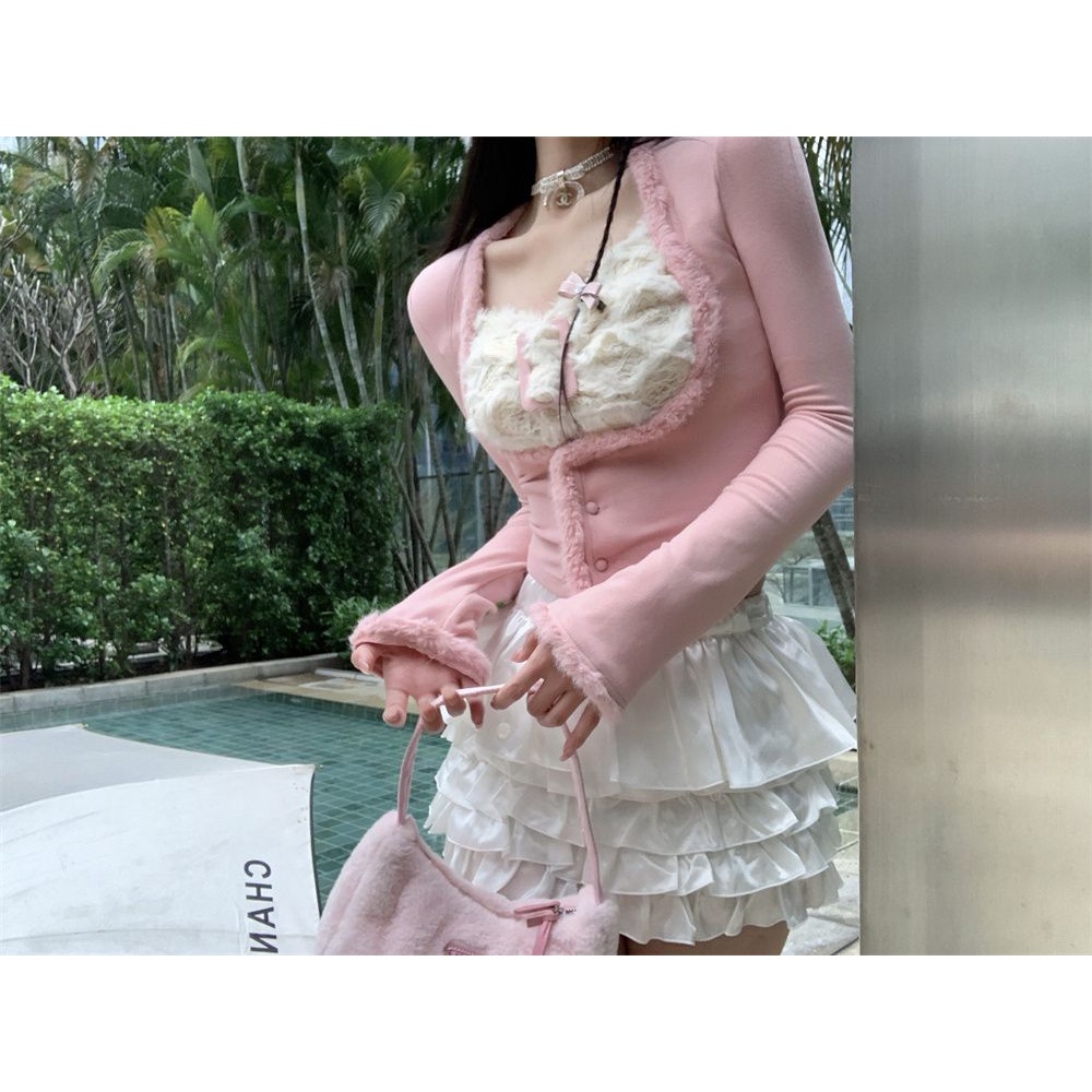 Áo Thun Tay Dài Cổ Vuông Dáng Ôm Thời Trang Cho Nữ