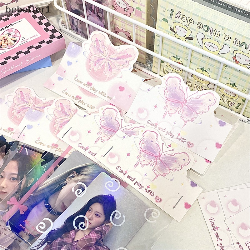 Bebetter1 Set 10 Thẻ Giấy Hình Đầu Bướm Nghệ Thuật Dùng Trang Trí diy