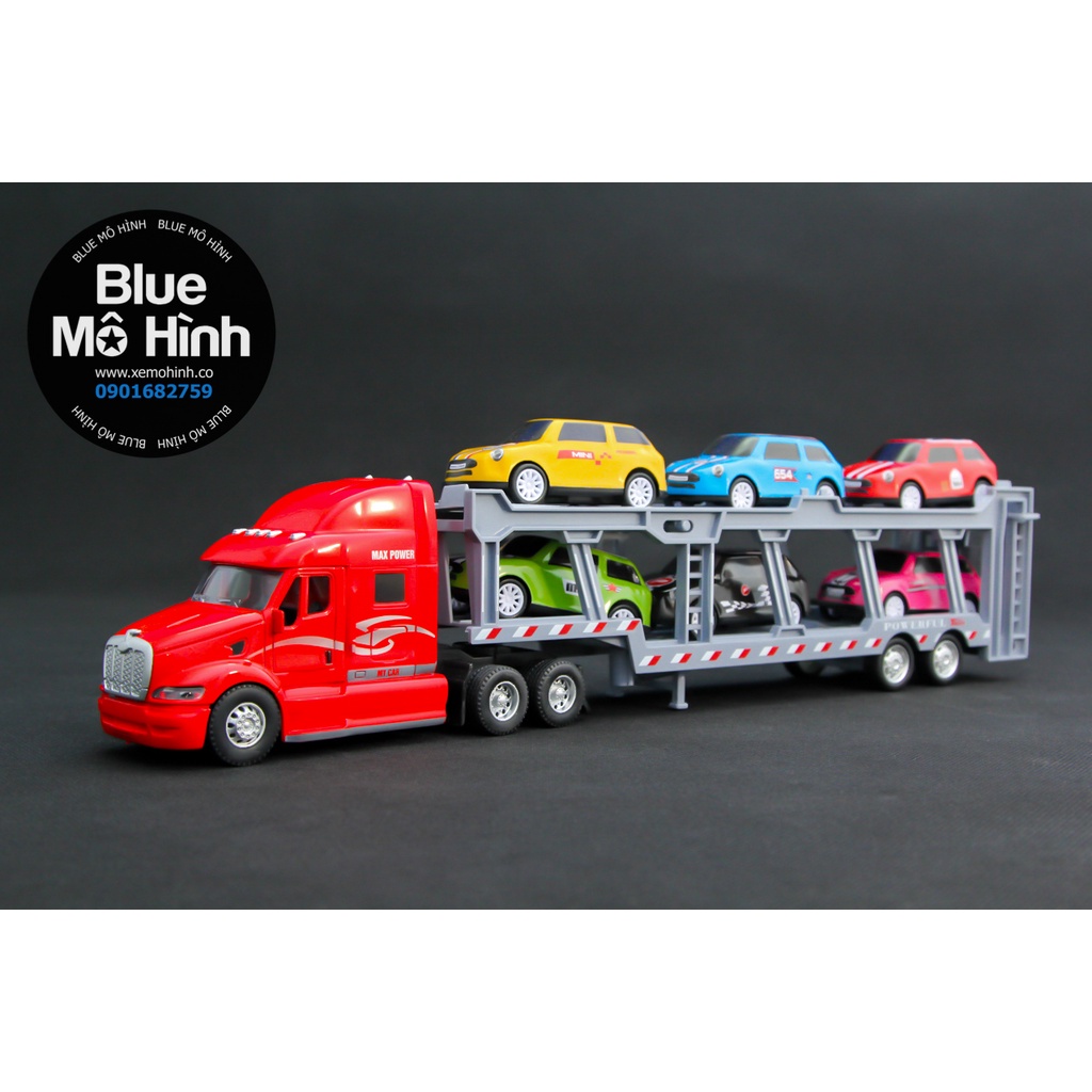 Xe mô hình đầu kéo container đầu xe bằng kim loại