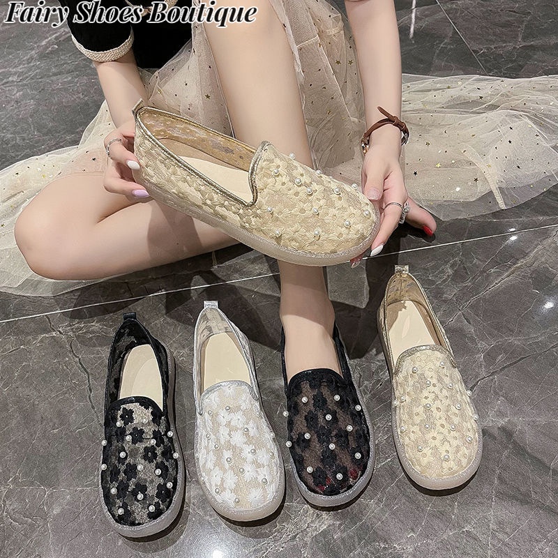 Giày Lười Chống Trượt Phong Cách Hàn Quốc Cho Nữ