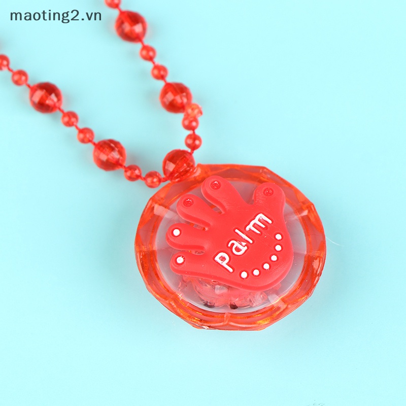 Set 1 Vòng cổ Hạt acrylic Có Đèn led Phát Sáng Dành Cho Bé