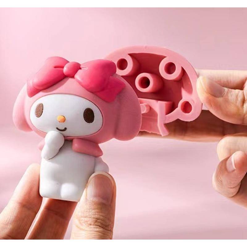 Tẩy Bút Chì Để Bàn 3 Kiểu sanrio 3d mymelody kuromi cinnamoroll Hình Dạng Cuộn Tròn Hoạt Hình Quà Tặng Cho Học Sinh