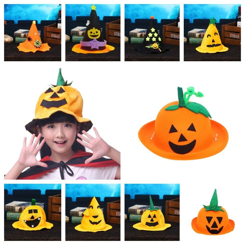Fuhui Nón Bí Ngô Hóa Trang Phù Thủy Quỷ Không Dệt Cho halloween