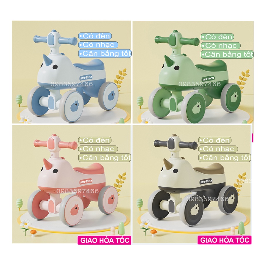 Xe chòi chân cho bé, CÓ ĐÈN NHẠC, TỪ 1-5 TUỔI, XE LẮC CHO BÉ, Obama Baby