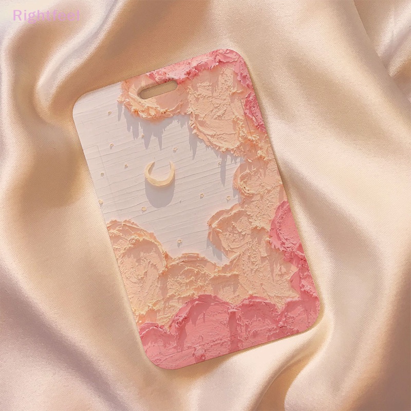 Qfeel Bao Đựng Thẻ id / Thẻ / Chìa Khóa Họa Tiết Hoạt Hình kpop Màu Hồng Dành Cho Học Sinh Mới