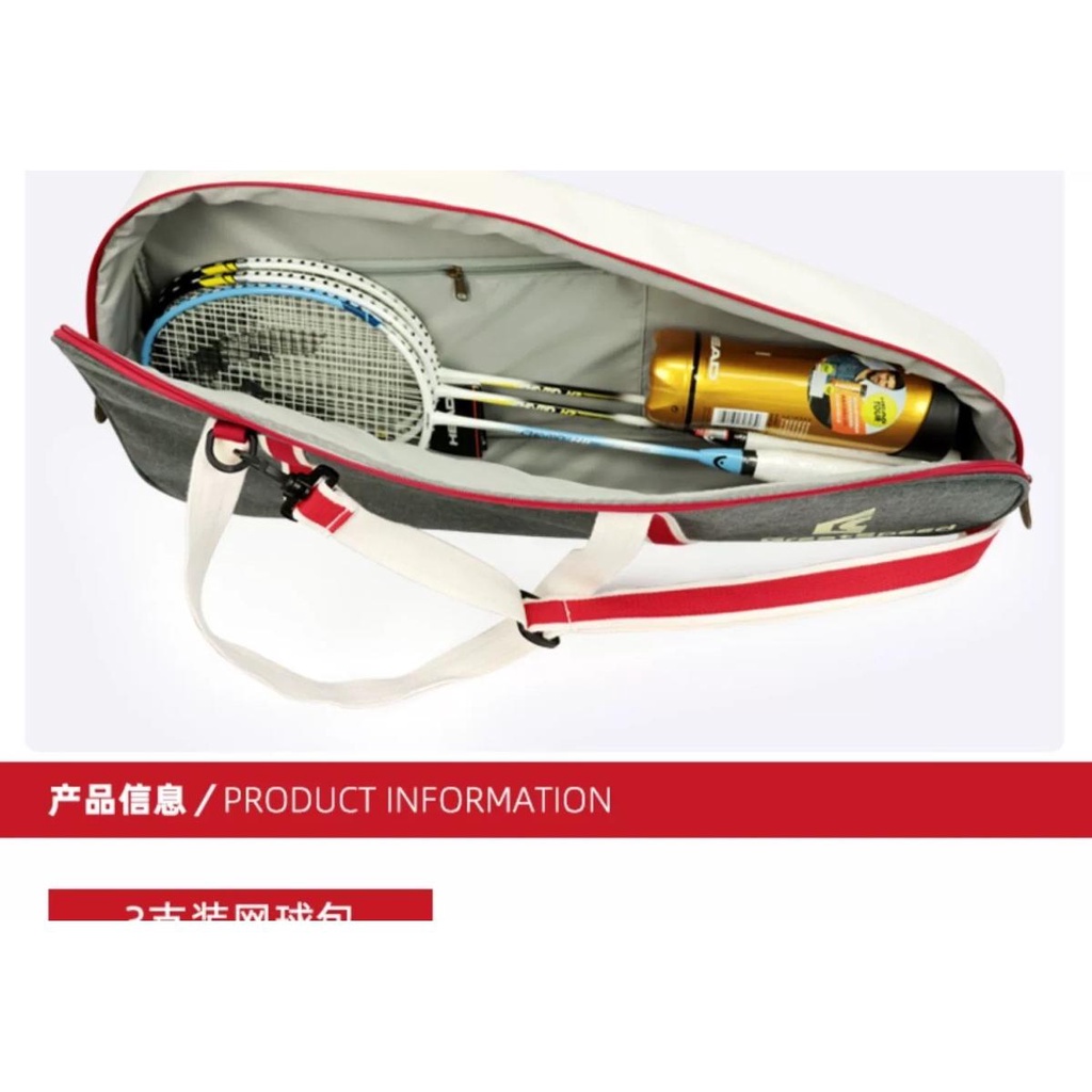 Bộ 3 Túi Đựng Vợt Cầu Lông / tennis Đeo Vai Tiện Dụng Cho Nam Nữ