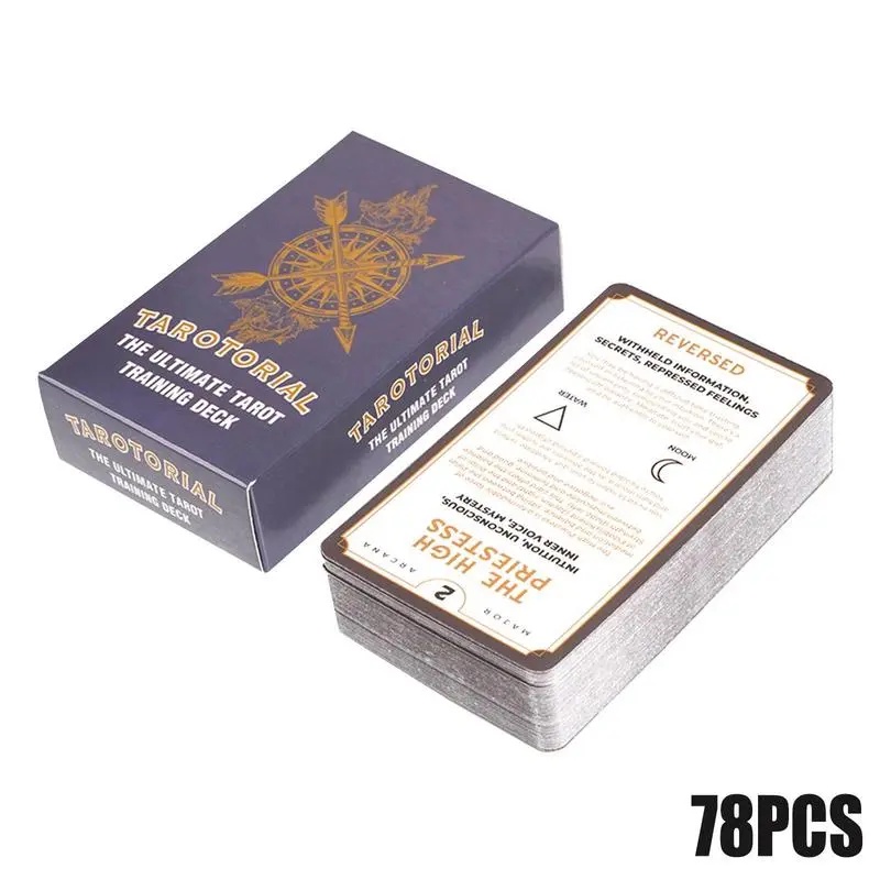 The Ultimate Tarot Training Deck Oracle Card 78pcs Fate Divination Tarot Cards