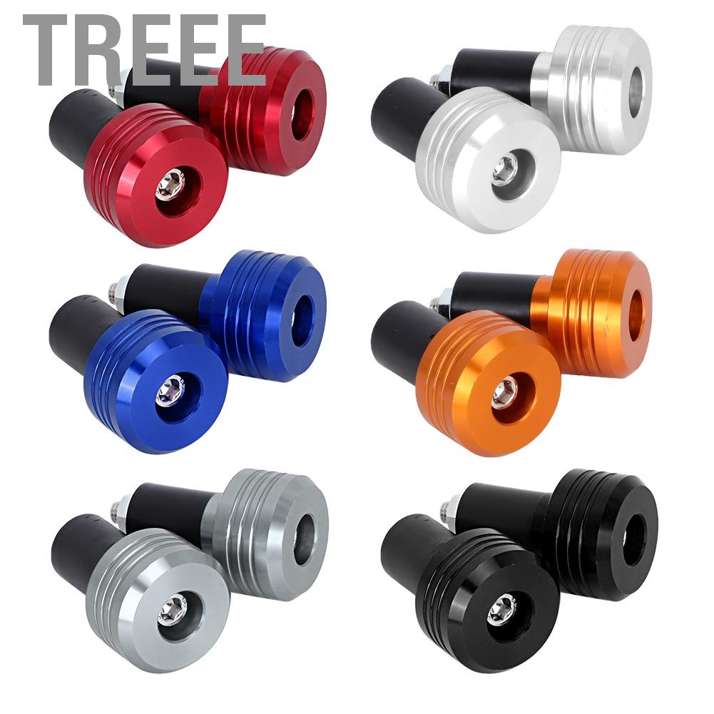 Treee Handle Grips  Motorcycle Handlebar Grip End Aluminum Plugs Moto Slider Accessories Bike Tape