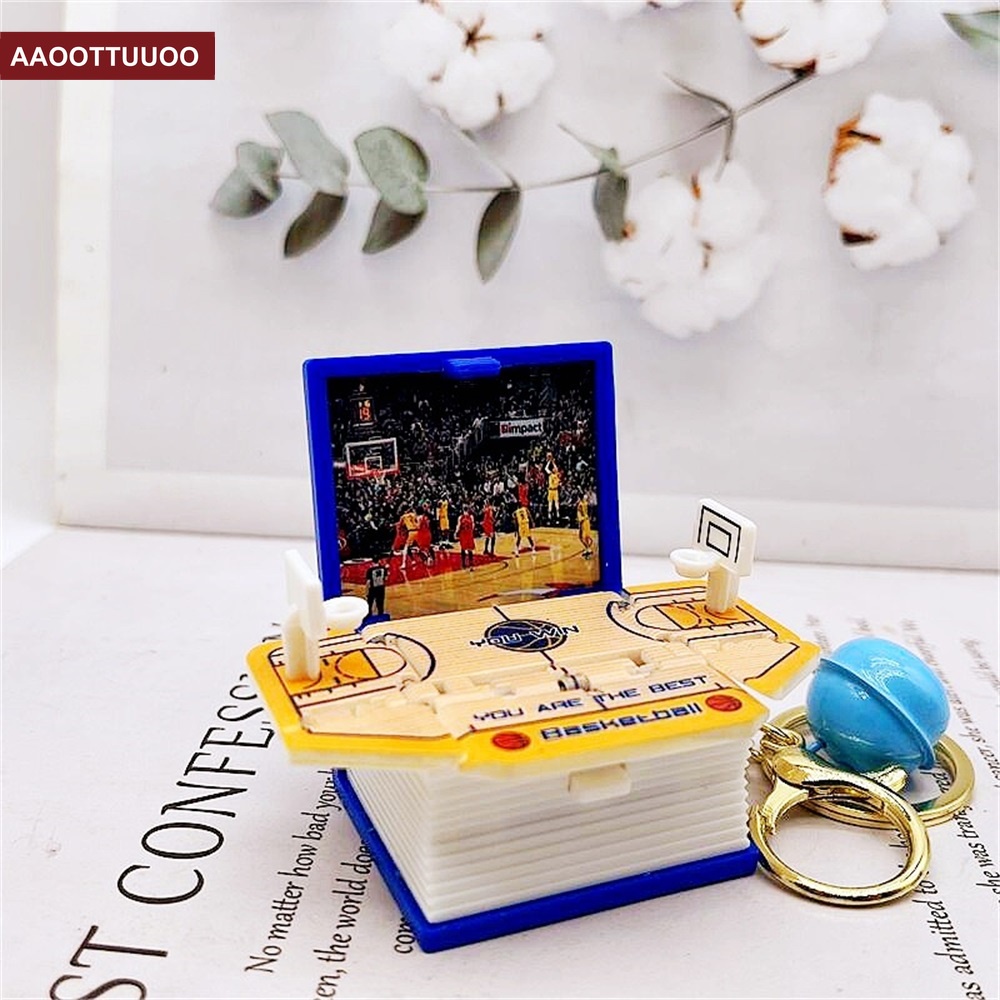 Móc Khóa Hình Quyển Sách Ma Thuật 3d Dễ Thương