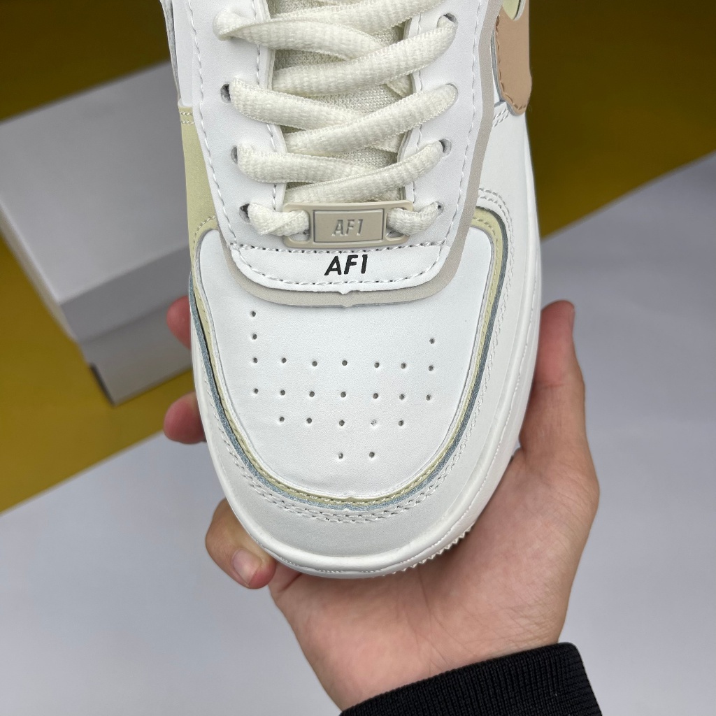 Giày AF1 Shadow Sail Fossil Pink. AF1 Shadow Trắng Móc Cam  Than.Shoes