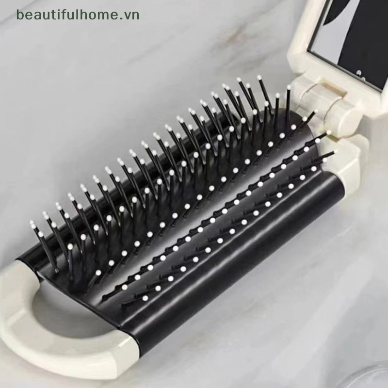 Lược Silicon Có Gương Gấp Gọn Hình Hoạt Hình Dễ Thương Cho Nữ