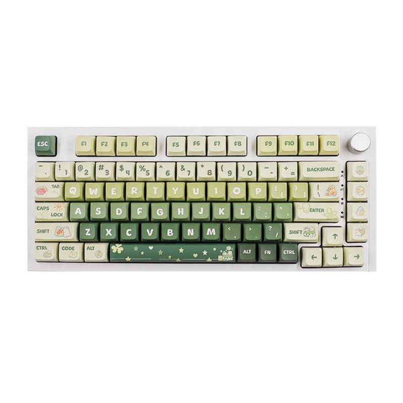 Run 133 Cái xda Bộ Nắp Phím Cơ Màu Xanh Lá Nhạt Cho Bàn Phím Cơ Nhuộm