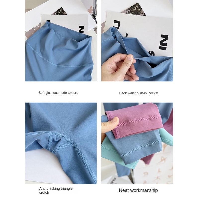 Quần Dài Thể Thao Lưng Cao Dáng Ôm Thích Hợp Chạy Bộ / Tập Yoga