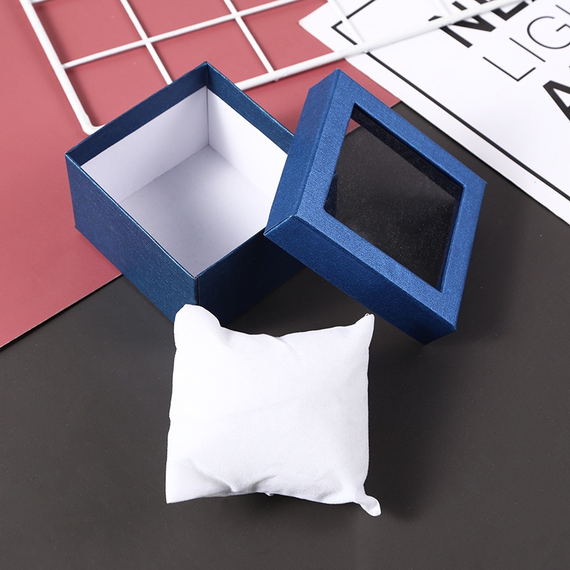 🎁HỘP GIẤY ĐỰNG QUÀ🎁Hộp Đựng Trang Sức / Đồng Hồ Kèm Gối Nhỏ Tiện Dụng đồ 1k đồ 1k