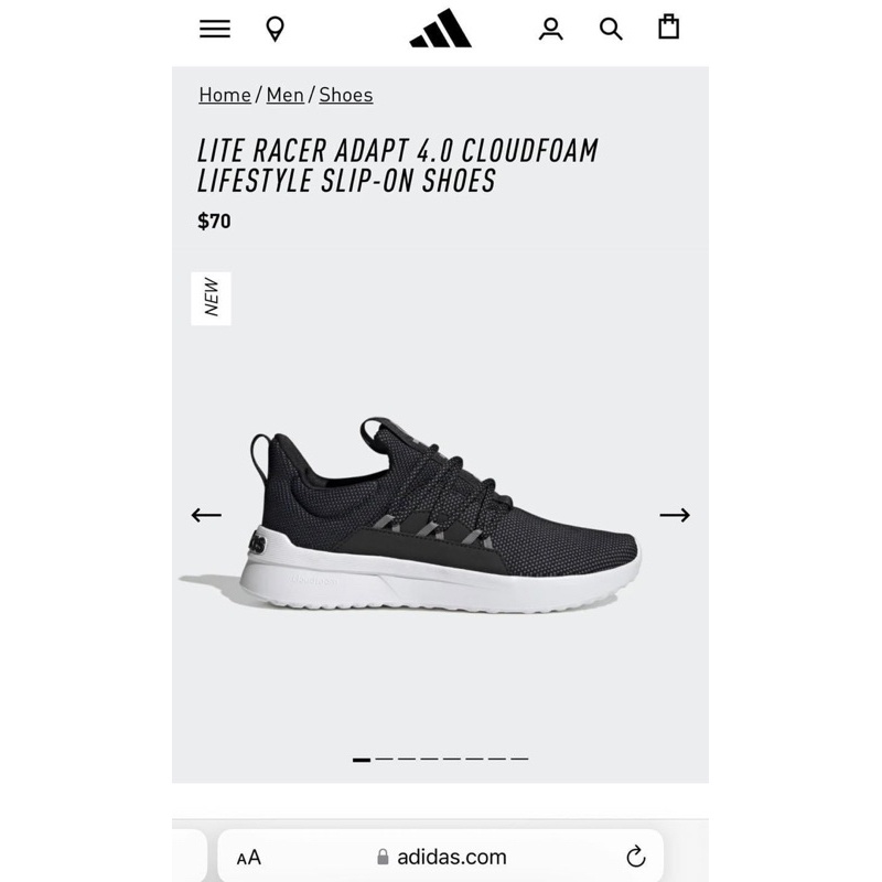 Giày Thể Thao Nam A.D.I.D.A.S LITE RACER ADAPT 4.0 - 2023