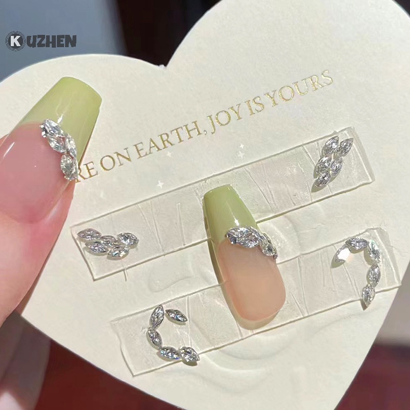 Kuzhen Bộ 50 Viên Đá Pha Lê Kim Cương Pha Lê Giả Pha Lê mini Đáy Phẳng Hỗn Hợp Trang Trí Móng Thủ Công Bán Chạy