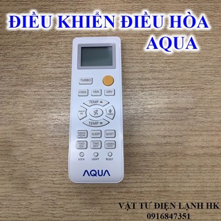 Remote máy lạnh AQUA nút cam, điều khiển điều hòa aqua Mẫu 1 hàng Tốt