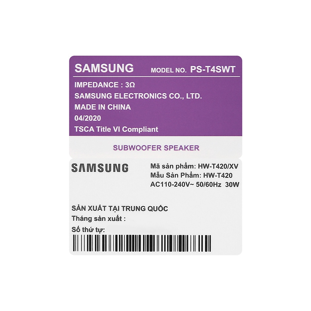 Loa thanh soundbar Samsung HW-T420 - Hàng chính hãng