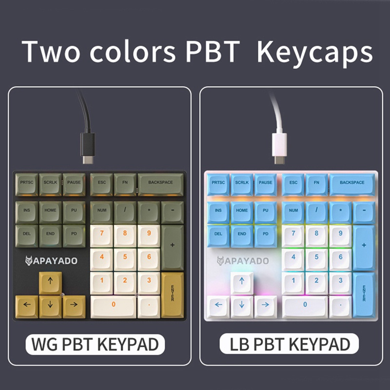 Bàn Phím Cơ apayado 33 Phím Có Đèn Nhiều Màu