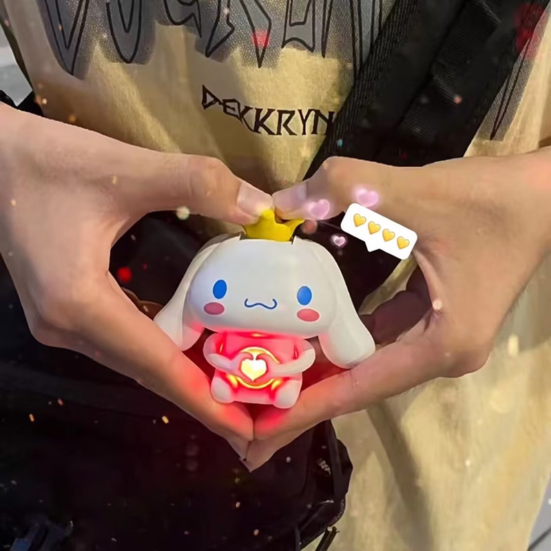 Sanrio Đồ Chơi Nhồi Bông Hình cinnamoroll Phát Sáng Dễ Thương Cho Cặp Đôi