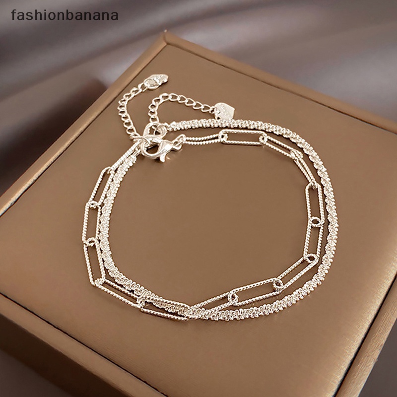Thời Trang Set 1 / 2 Vòng Tay Kim Loại Đơn Giản Cho Nữ