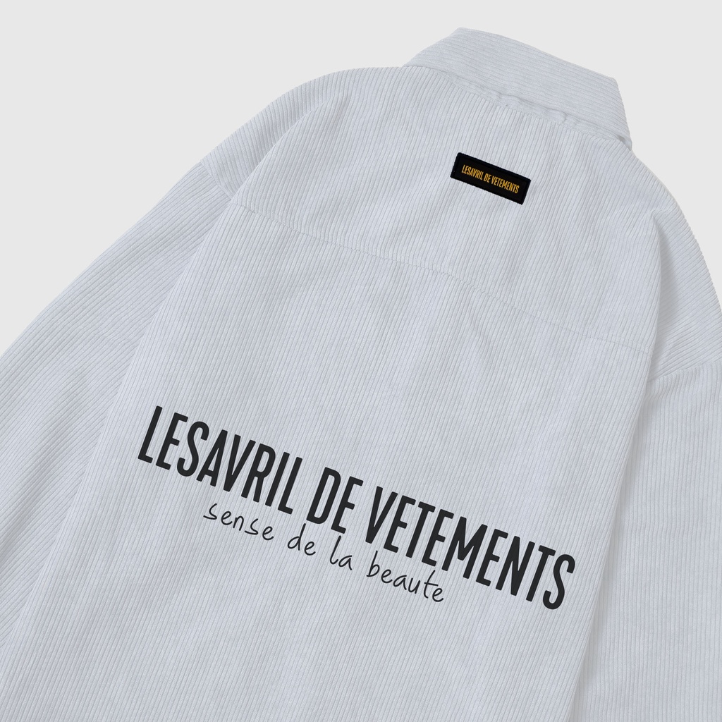 Áo sơ mi dài tay Lesavril de Vetements - White